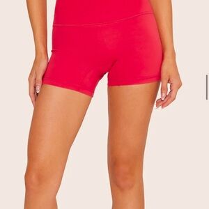 Vibrant Red Athletic Shorts